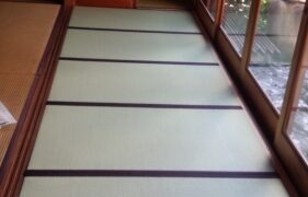 大阪和紙畳 高槻市日吉台　廊下に大建和紙畳