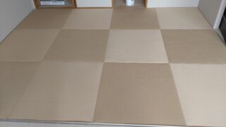 尼崎市　琉球畳　長洲通り　ダイケン和紙白茶色28㎜仕上がり