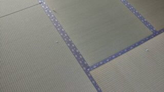 高槻市奈佐原　熊本産ひのみどり綿W新調畳と襖の張替　