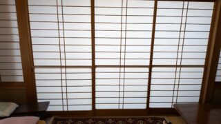 箕面市　粟生西町　障子張り替え　リピーター様です。