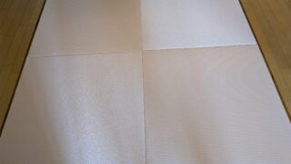高槻市上牧 清流薄桜色の縁無し畳入れ替え 33㎜仕上がり