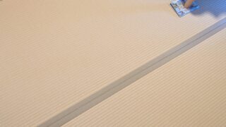 茨木市　和紙の白茶色表替え２５㎜仕上がり　即日配送♪