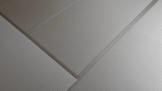 高槻市弥生が丘　和紙の灰桜色表替え　８帖即日仕上げ